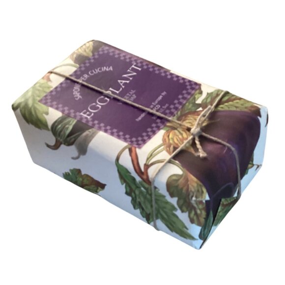 Sapone Per Cucina EGGPLANT Kitchen Soap Bar Handmade in Italy LAFCO 10.5 oz - Picture 3 of 4